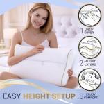 Queen Memory Foam Cervical Contour Pillow for Neck Pain
