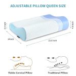 Ergonomic Memory Foam Neck and Bed Pillow