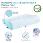 Ergonomic Memory Foam Neck and Bed Pillow
