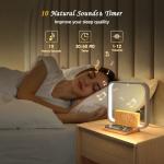 Sunrise Alarm Clock with Wireless Charger and Sound