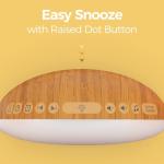 Wood Grain Sunrise Alarm Clock with Sound Machine