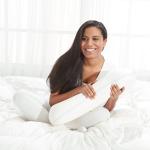 Bean Shaped Memory Foam Pillow for Side Sleepers