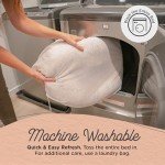 Calming Faux Fur Donut Pet Bed, Taupe, 23in