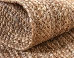 Reversible Hand Woven Jute Rug 6x9 Feet