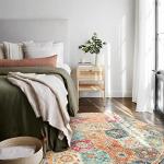 Lahome Moroccan Trellis Washable Round Area Rug