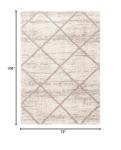 Hudson Shag Area Rug - 6' x 9', Multi Ivory