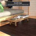 Mocha Red Lantern Bamboo Area Rug 4' x 6