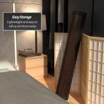 Mocha Red Lantern Bamboo Area Rug 4' x 6