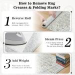 Modern Grey 8x10 Area Rug for Living Room