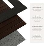 Mocha Red Lantern Bamboo Area Rug 4' x 6