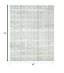 Blue/Ivory 8' x 10' Handmade Wool Area Rug