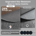 Ophanie 4Ft Gray Round Fluffy Area Rug