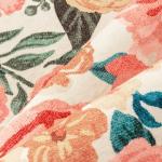 Cozy Floral Washable Area Rug 5x7 Beige