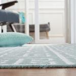 Blue/Ivory 8' x 10' Handmade Wool Area Rug