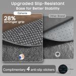 Soft Grey Oval Rug for Bedroom or Living Room