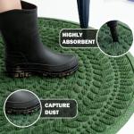 Half Circle Welcome Mat for Indoor/Outdoor Use