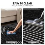 Bohemian Stripe Stain Resistant Oval Area Rug 5' x 7