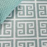 Blue/Ivory 8' x 10' Handmade Wool Area Rug