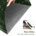 Half Circle Welcome Mat for Indoor/Outdoor Use