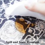 Vintage Black Washable Hallway Runner Rug 2x6