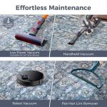 Vintage Blue Round Washable Low-Pile Rug 4ft