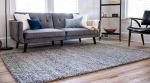 Cloud Gray Shag Area Rug 5' 1" x 8