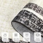 Washable Modern Area Rug 8x10 - Brown