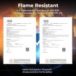 Vintage Blue Round Washable Low-Pile Rug 4ft