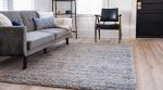 Cloud Gray Shag Area Rug 5' 1" x 8