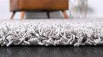 Cloud Gray Shag Area Rug 5' 1" x 8