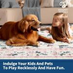 Pink Washable Floral Vintage Area Rug 8x10