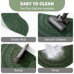 Half Circle Welcome Mat for Indoor/Outdoor Use