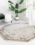 Monte Carlo 5' Beige Octagon Rug for Any Room