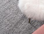 Cloud Gray Shag Area Rug 5' 1" x 8