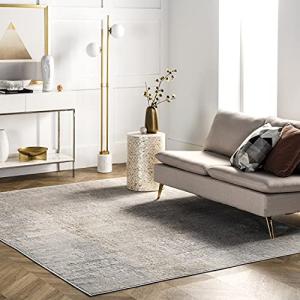 nuLOOM Alice Modern Abstract Light Grey Area Rug