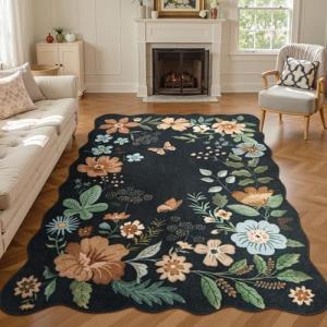 Lahome 5x7 Floral Non-Slip Area Rug