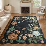 Lahome 5x7 Floral Non-Slip Area Rug