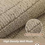 Beqhouse Beige Non-Slip Kitchen Rug Mat