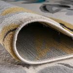 Modern Floral Area Rug 5' x 7' Cream