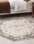 Monte Carlo 5' Beige Octagon Rug for Any Room