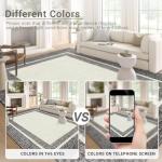 Washable Modern Area Rug 8x10 - Brown