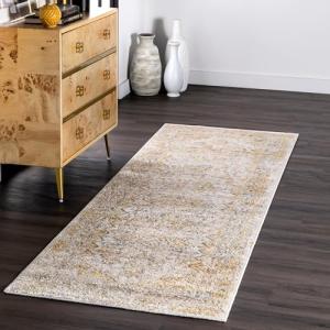 Nuloom Madisson Gold/Ivory Vintage Medallion Area Rug