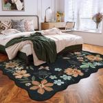 Lahome 5x7 Floral Non-Slip Area Rug