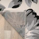 Modern Floral Area Rug 5' x 7' Cream