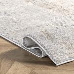 nuLOOM Alice Modern Abstract Light Grey Area Rug