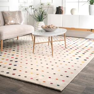 Nuloom Dorie Multicolor Polka Dot Area Rug 3' x 5