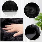 Heart Shaped Faux Fur Rug Set - Black