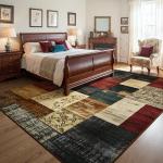 Tepook Modern Geometric Area Rug 4x6