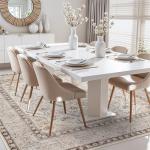 Washable 8x8 Soft Distressed Square Area Rug