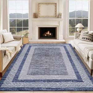 Modern Geometric 5x7 Washable Area Rug